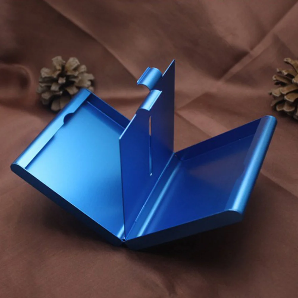 

Cigarette Box Aluminum Clamshell Design Portable Waterproof Crush Resistant Storage Holder Cigarette Case