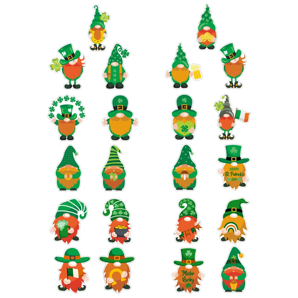 

1Set St Patrick's Day Refrigerator Magnets Cartoon Gnome Magnetic Stickers Kitchen Decoration Fridge Magnet Accessories Home