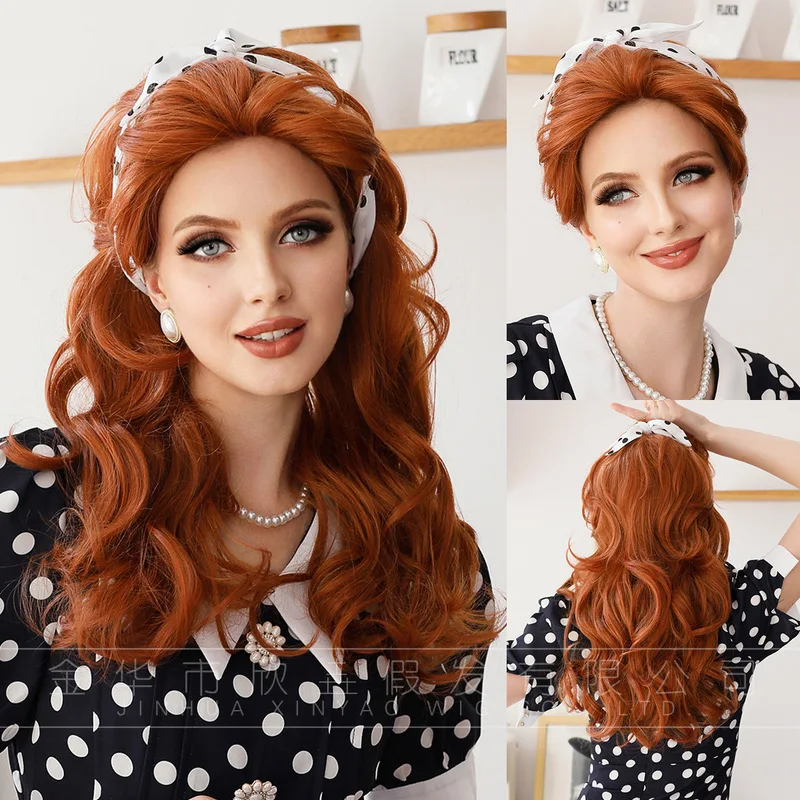 Customized Halloween European and American Maid Cosplay I Love Lucy Easter Wig