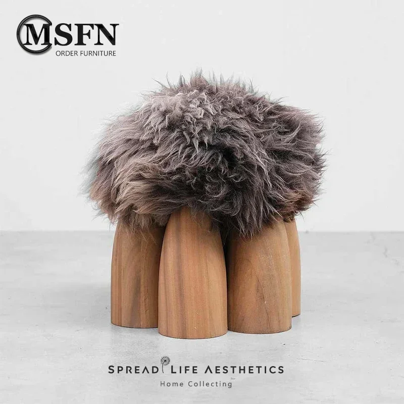 Bedroom Small Bullet Low Stool Living Room Sample Room Small Stool New