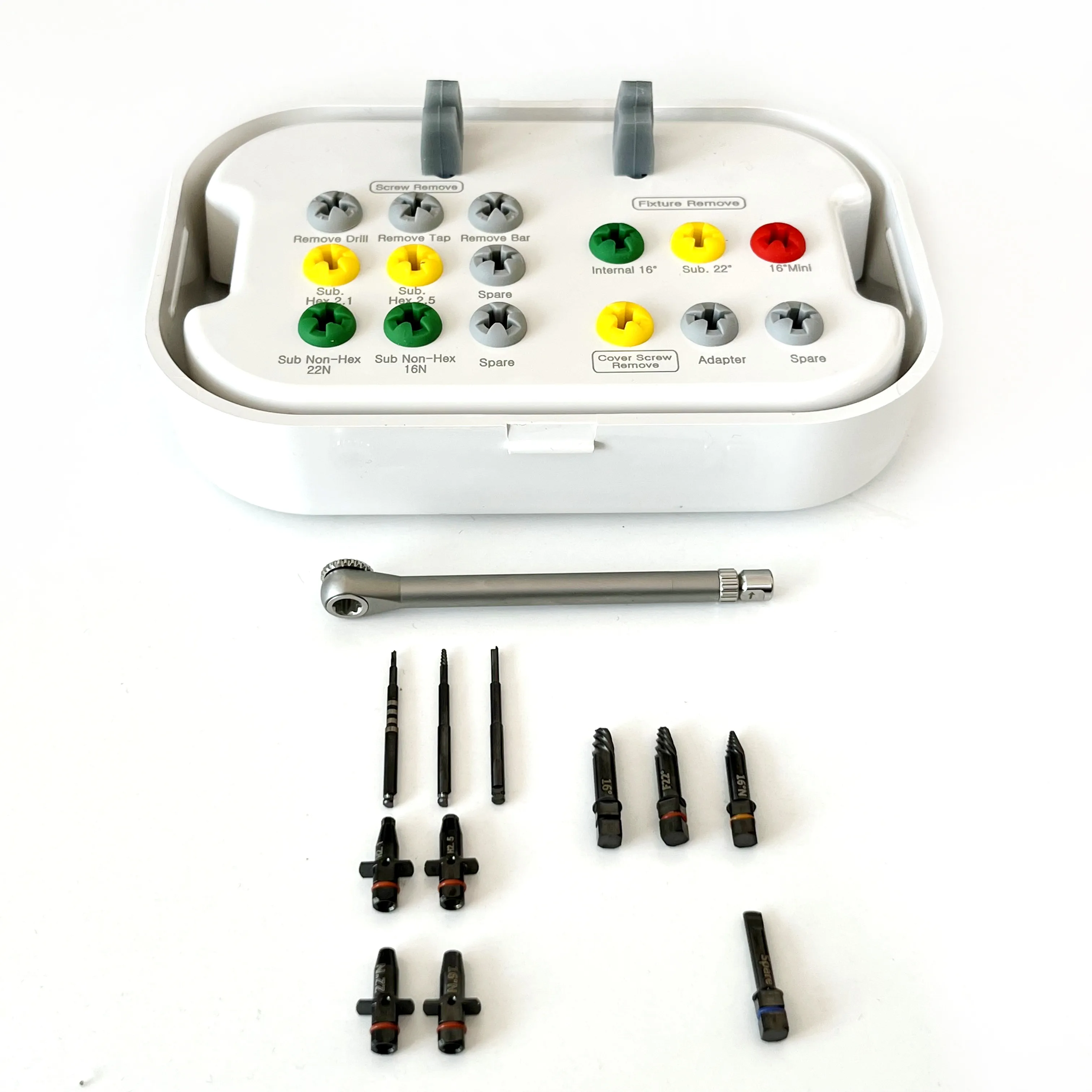 Kit de extracción de implantes dentales, expansor de hueso, juego de SOS, llave de trinquete, accesorio roto