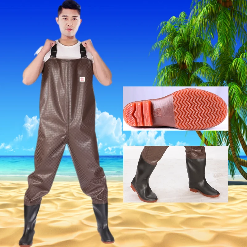 

Waterproof Chest Waders with Boots Pants Shoes Wader Set Thickened Apparel Men Women Clothes Jerseys Waters