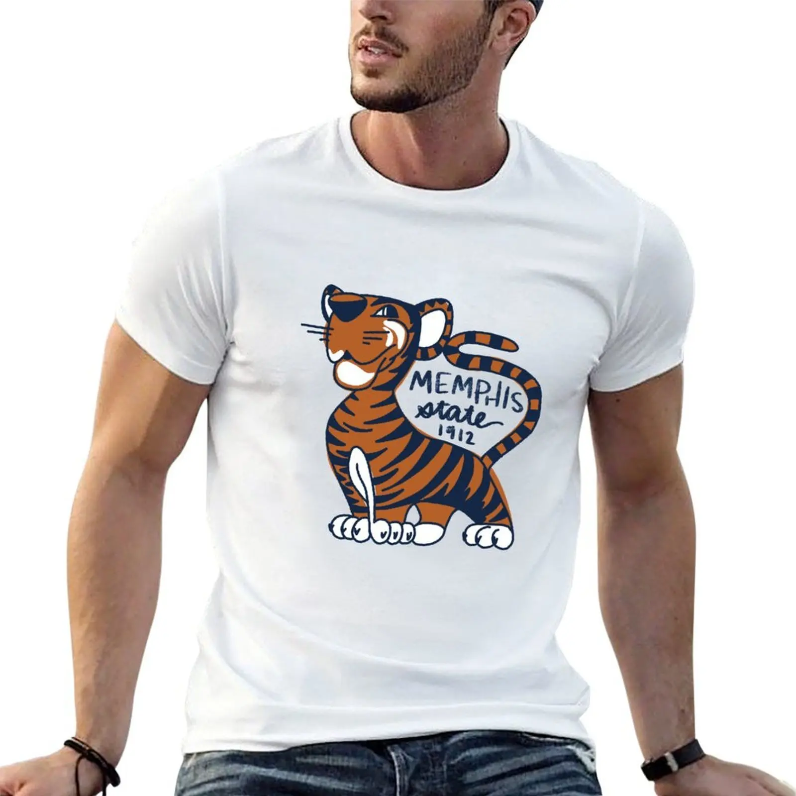 

Memphis State T-Shirt cotton t shirt man anime t shirts oversize essential t shirt T-shirt