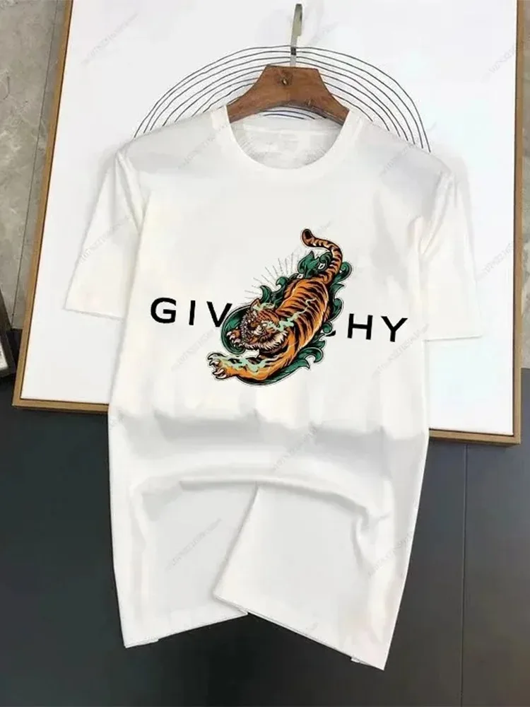 

Fun Cartoon Animal T-shirt 100% Cotton Men T Shirt Casual Women Short Sleeved Tops Oversized Crew Neck Tees Streetwear Clothing