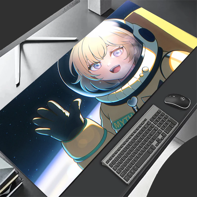 

Mouse Pad PC Gamer High-Quality Mousepad Office Laptop Hololive Watson Amelia Mouse Mat Kawaii Desk Mat Rubber Keyboard Pad Gift