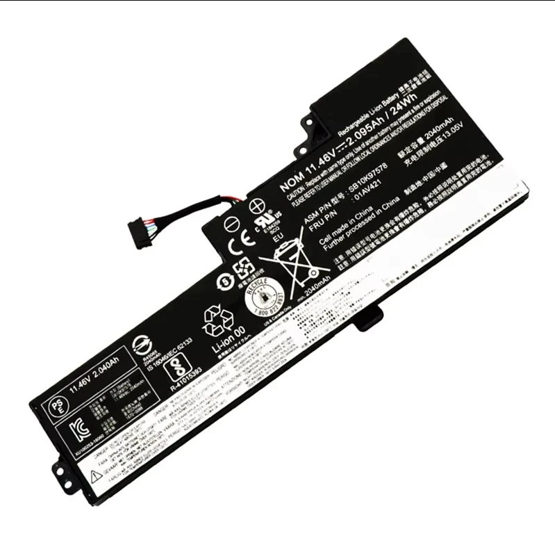 

Аккумулятор для ноутбука 01AV419 01AV421 01AV489 01AV420 для ThinkPad T470 T480 A475 A485 TP25 Series SB10K97576 SB10K97578 11,46 В/24 Втч