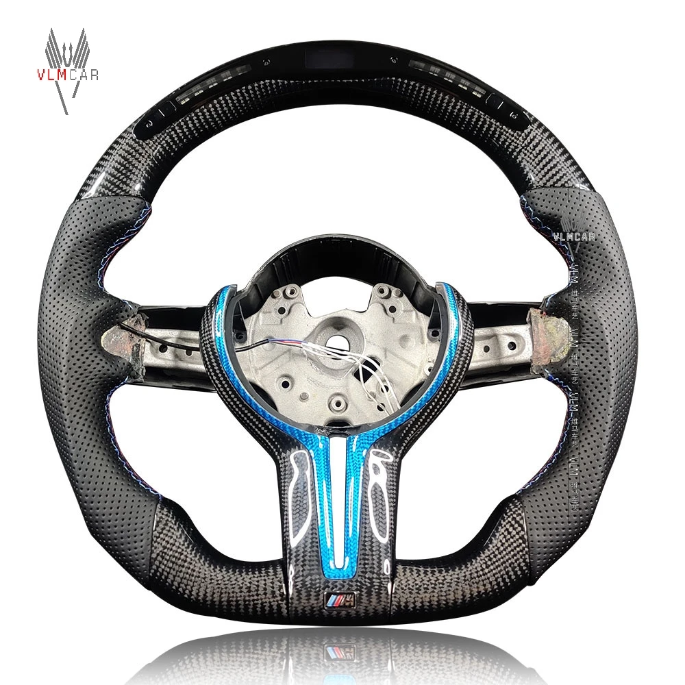 

VLMCAR Carbon Fiber Steering Wheel Compatible For BMW M3 F83 Hand Made LED Performance Private Customization Auto Parts F80 F82