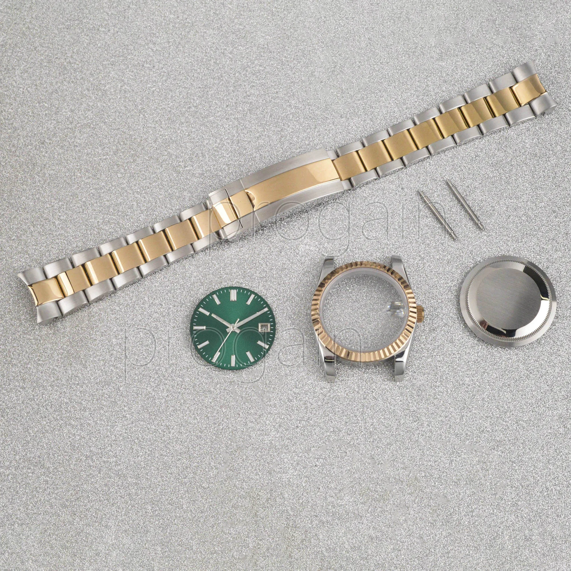 

NH35 Case Dial Hands for Datejust Watchcase Stainless Steel Sapphire Glass 20mm Oyster Strap fit NH35 NH36 Movement Parts