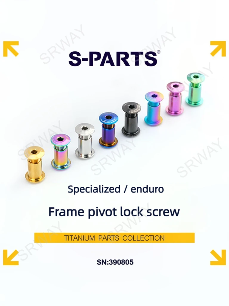 

S-PARTS High Strength Titanium Alloy Screws for Specialized Enduro Bike Frame Pivot Points lock bolt Durable and Lightweight