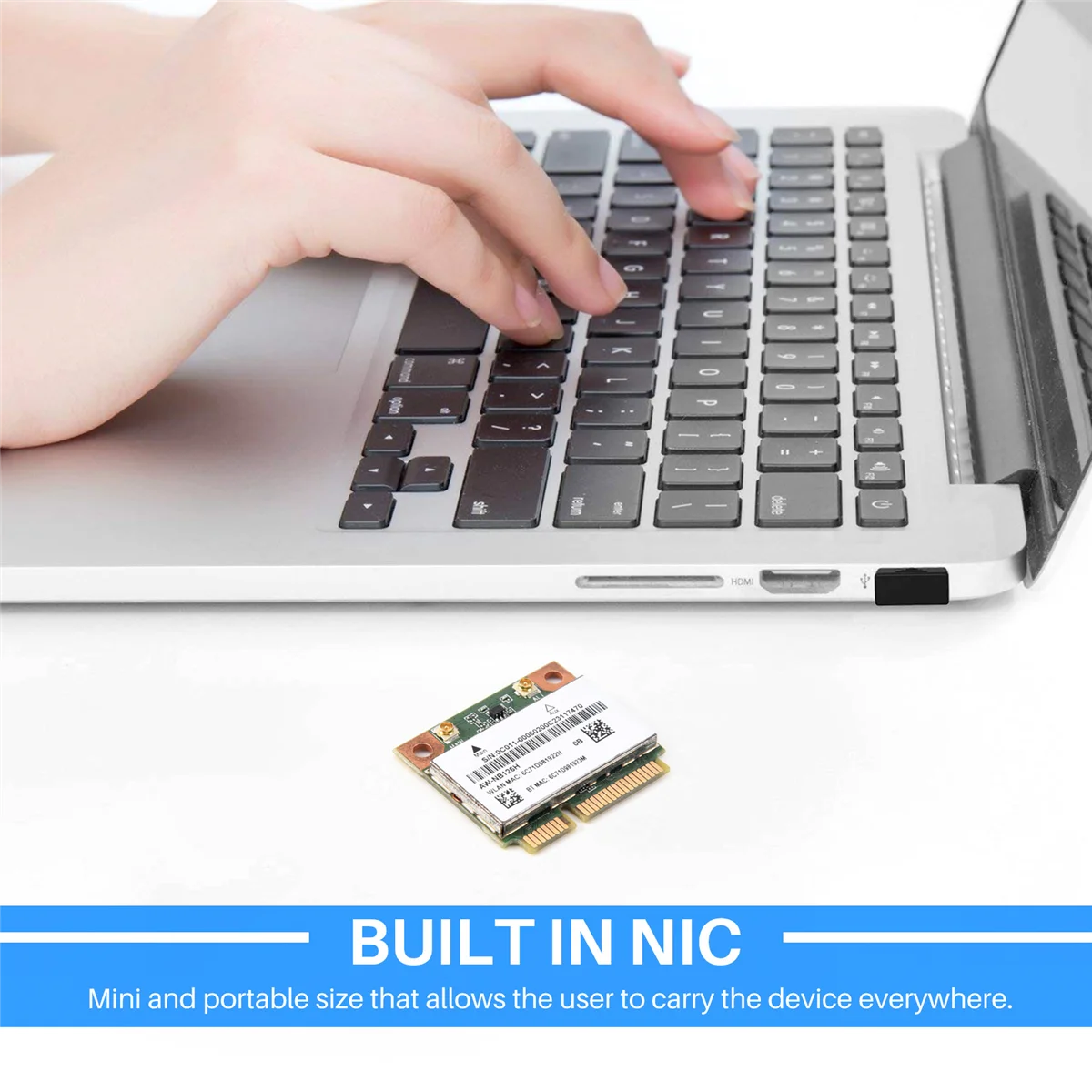 SSEA جديد لـ AzureWave AW-NB097H AW-NB100H AW-NB126H AR3012 AR5B225 نصف صغير PCI-E Wifi BT4.0 Wlan بطاقة لاسلكية ساخنة