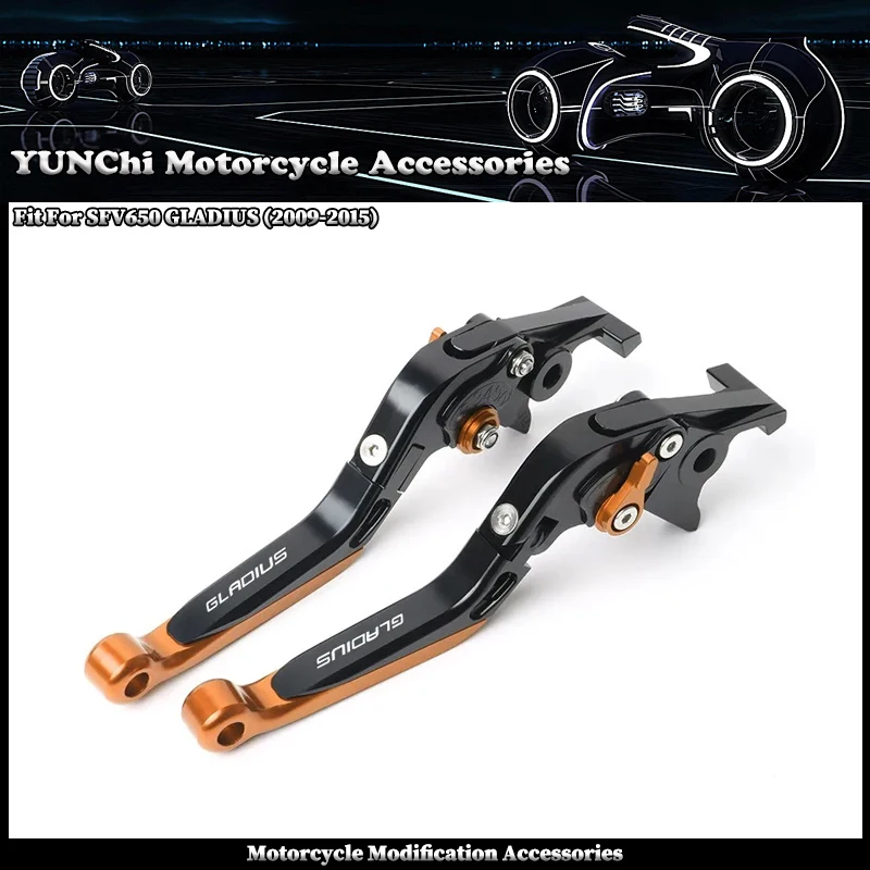 Motorcycle Clutch Lever Brake Lever Set Adjustable Folding Handle Levers  Parts Fit For SUZUKI SFV650 GLADIUS SFV 650 2009-2015