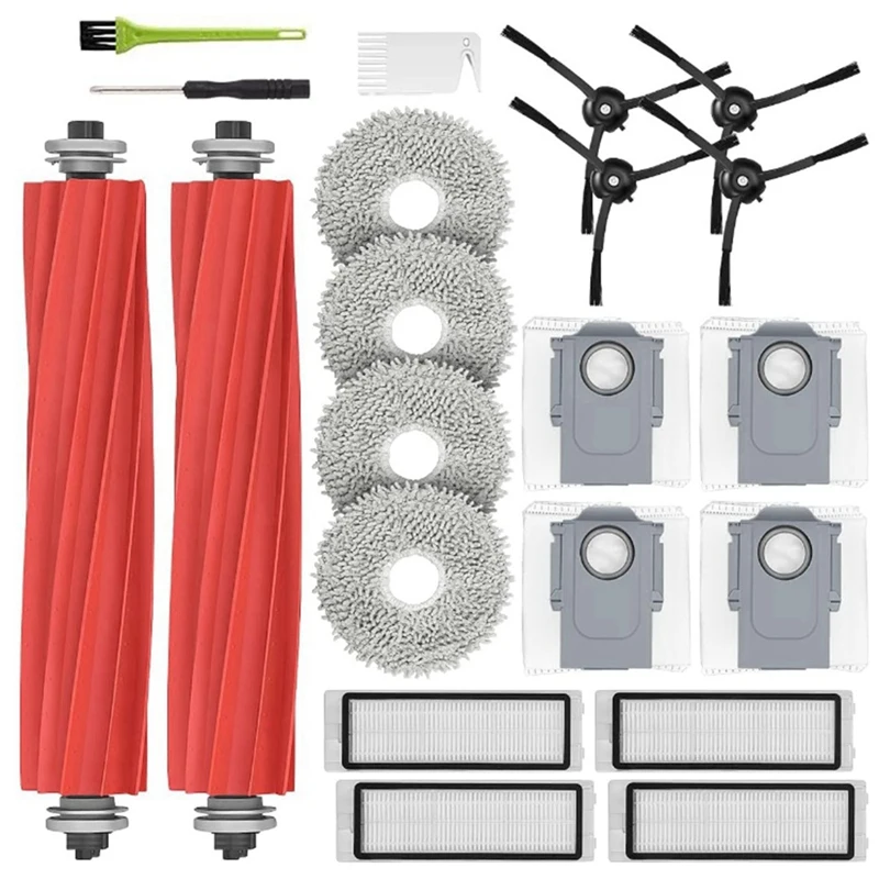 Main Brushes,Mop Pads,Dust Bags,HEPA Filters, Side Brushes Accessories For Roborock Q Revo