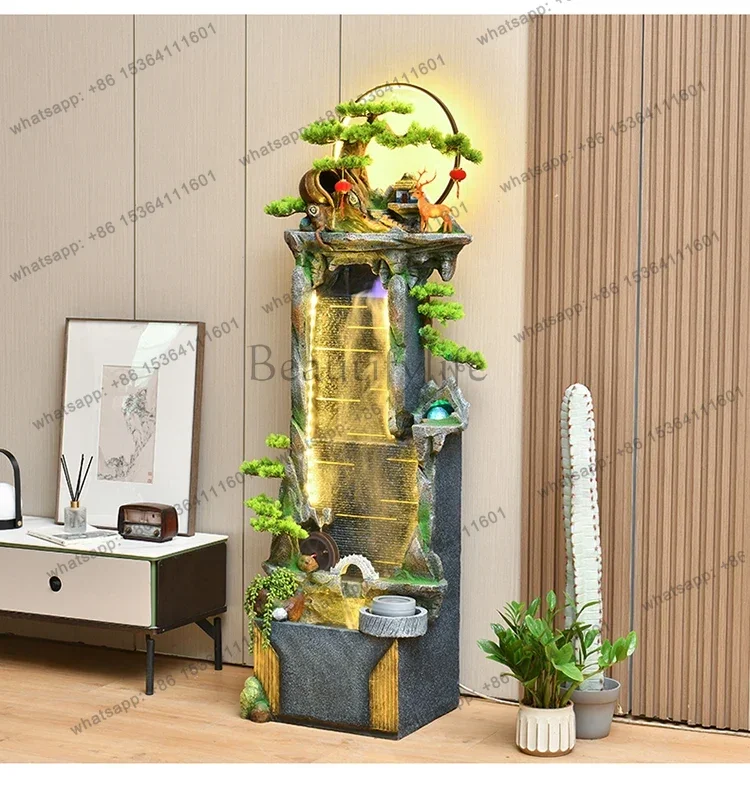 FG rockery flowing water fountain ornament living room Xuan balcony close housewarming opening