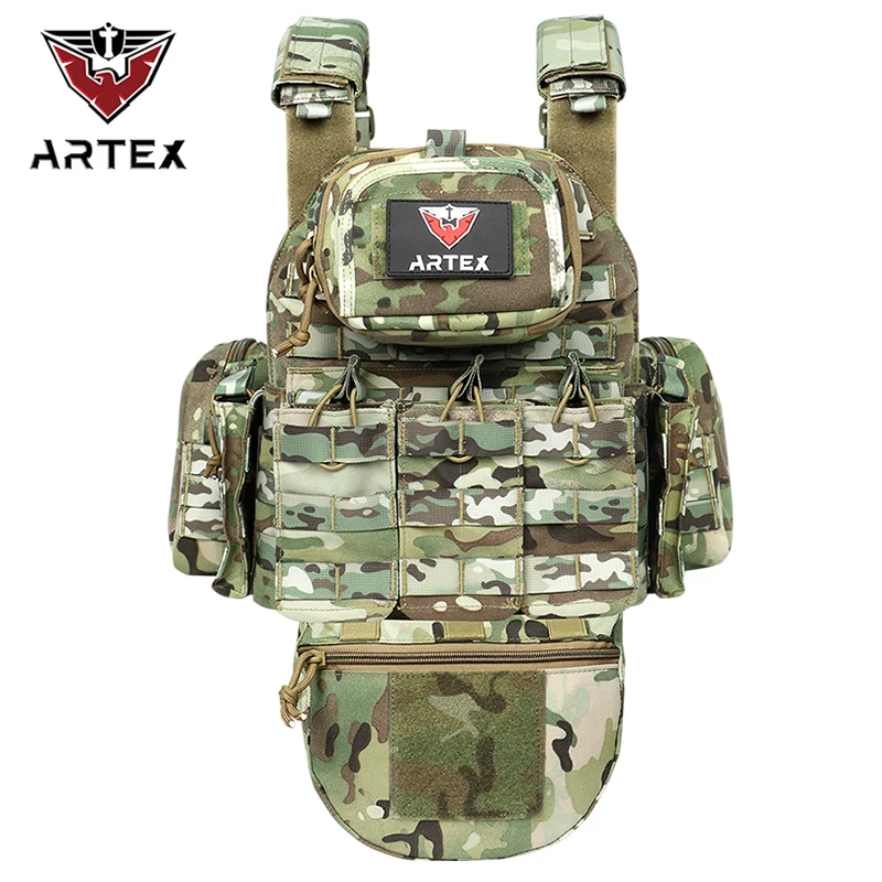 Artex's new outdoor multi-functional high-strength low-wear waterproof MOLLE system extends modular tactical vest hunting vest