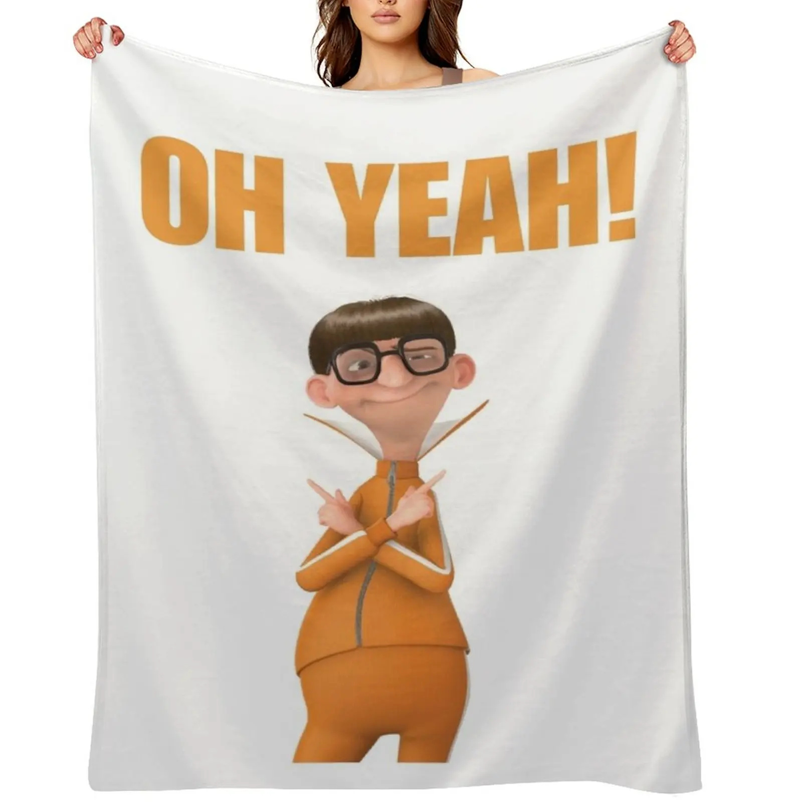 Oh Yeah! - Vector from Despicable Me Throw Blanket Loose Shaggy blankets ands Sofa Quilt Blankets