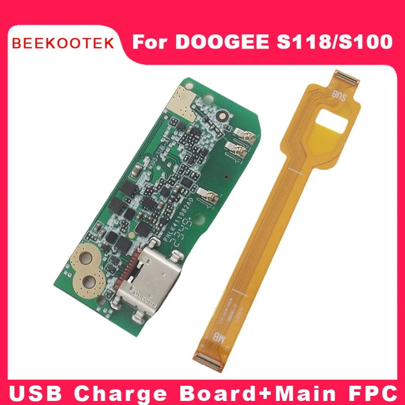 New Original DOOGEE S118 S100 USB Board Base Charging Port Board Main FPC Flex Cable For Doogee S118 Smart Phone