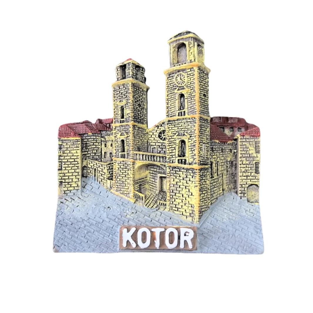 Kotor Montenegro 3D Fridge Magnet Souvenir Gift,Resin Handmade Kotor Refrigerator Magnet Home Decoration Collection