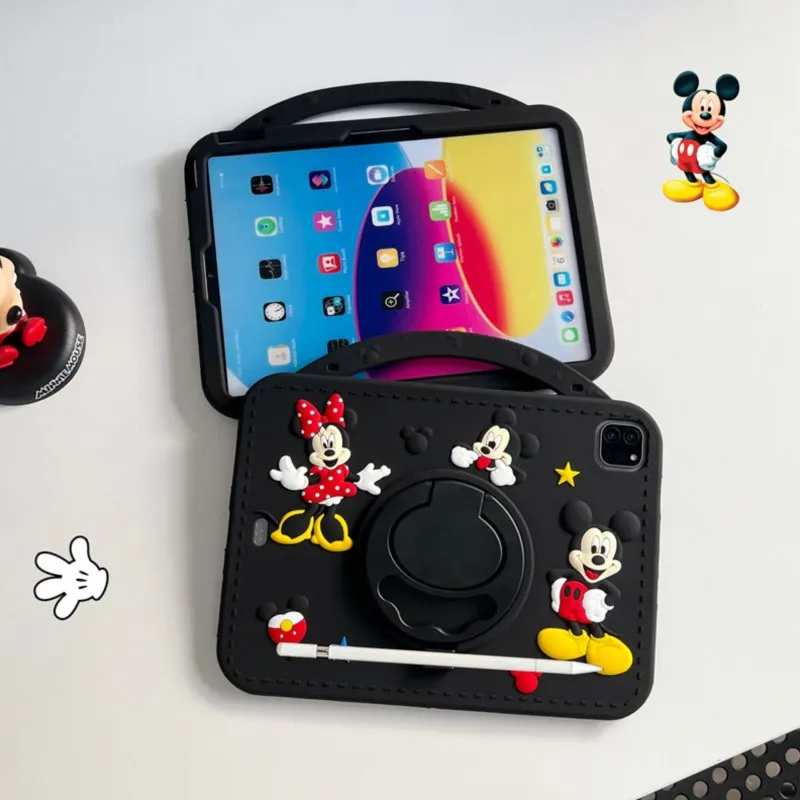 لطيف الكرتون ميكي ميني سيليكون اللوحي واقية لباد 9 8 7th الجيل الهواء البسيطة 2 3 4 5 6 10.9 برو 11 الطفل #2