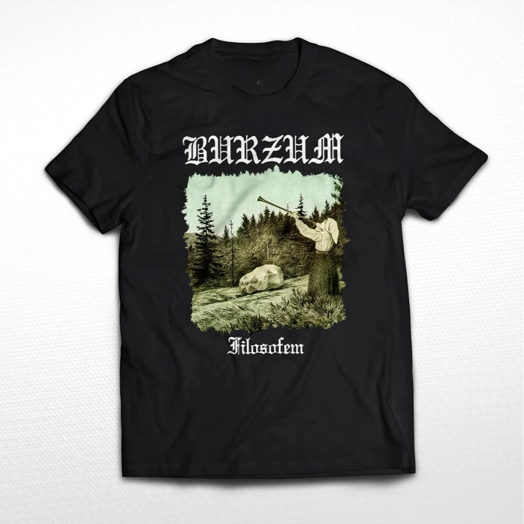 

BURZUM Band Filosofem Metal Music T-Shirt Trendy Brand Men Women Retro Band American Street Hip Hop Rock Short Sleeve Top
