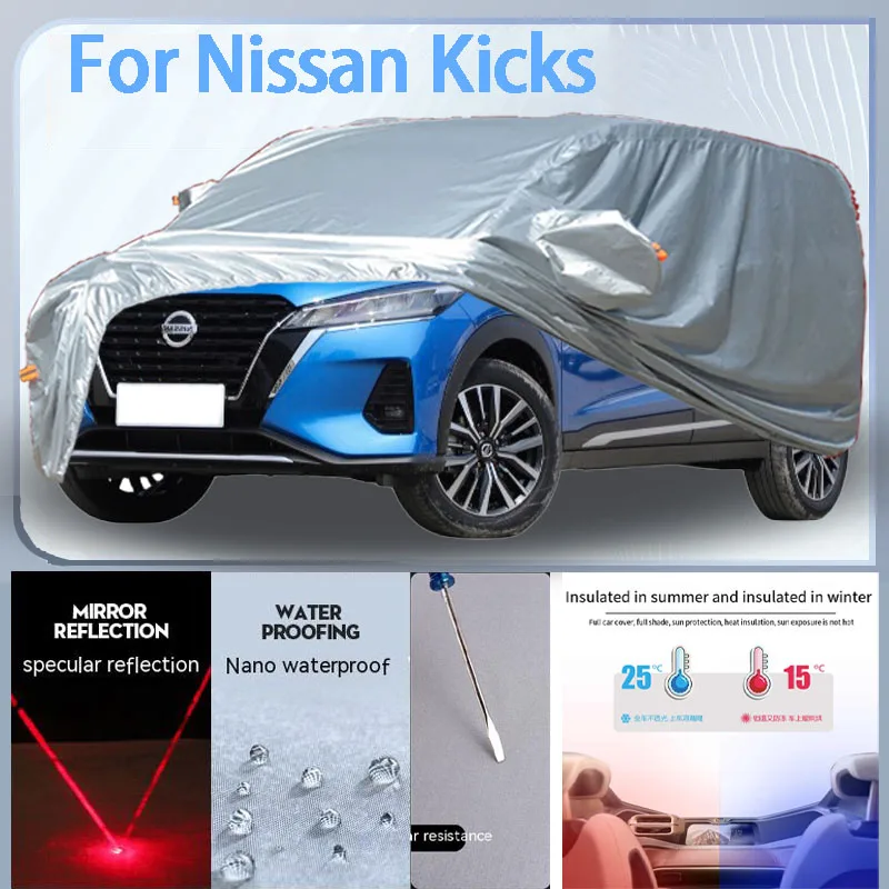 

For Nissan Kicks Full Car cover with UV protection and Winter Insulation roles,Rainproof,Snowproof Ati-frost properties.