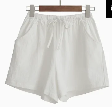 Shorts Women Harajuku Summer New Tall Waist Cotton Female Linen Show Thin Pants Leisure Pants Shorts Jeans Feminino HJZ0001