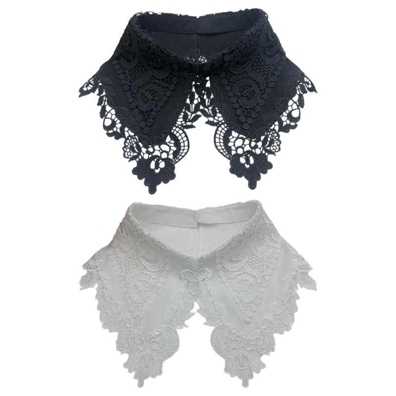 1 Piece Fashionable Women Fake Detachable Shirt Lace Decorative Collar False Blouse Top Women Clothes Accessories