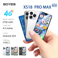 SOYES XS18 Pro Max Mini Smartphone 4G WIFI 4.3“ 2GB+16GB HD Screen Dual SIM Quad Core Processor Android Google Play Store Phone