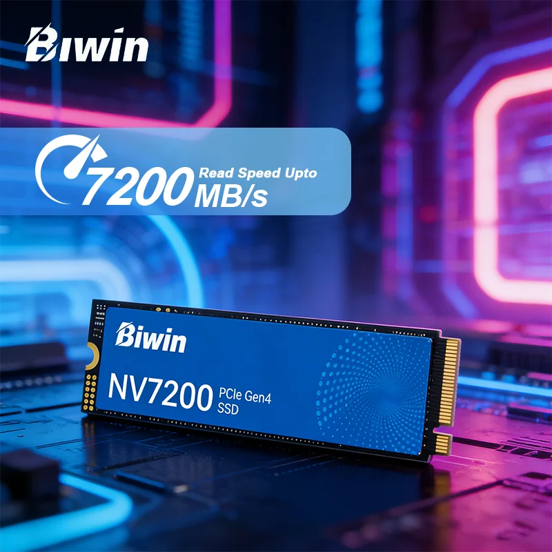 BIWIN NV7200 SSD M.2 2280 PCIe Gen 4x4 1TB/2TB/4TB 内蔵ソリッド