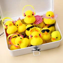 2Pcs Cartoon Funny Children 3D Little Yellow Duck Plush Hairpin Lovely DIY Animal Duckbill Hair Clip Accessories Party Gifts