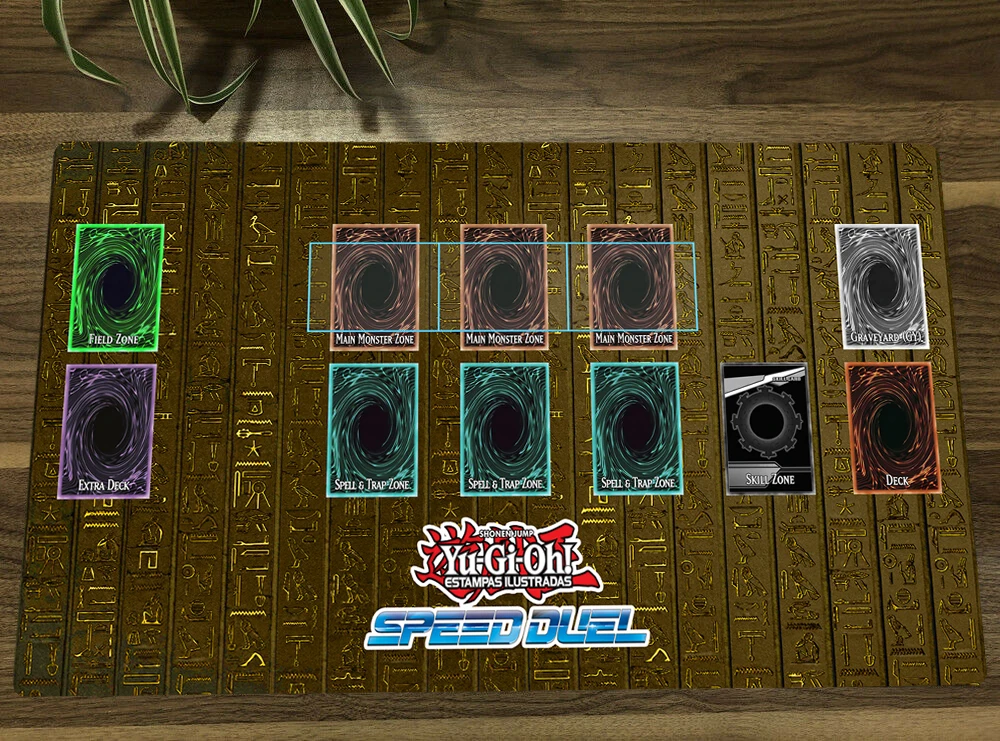 

YuGiOh Speed Duel TCG CCG Коврик для коллекционных карточных игр Настольный игровой коврик для игр Коврик для мыши 60x35 см Бесплатная сумка