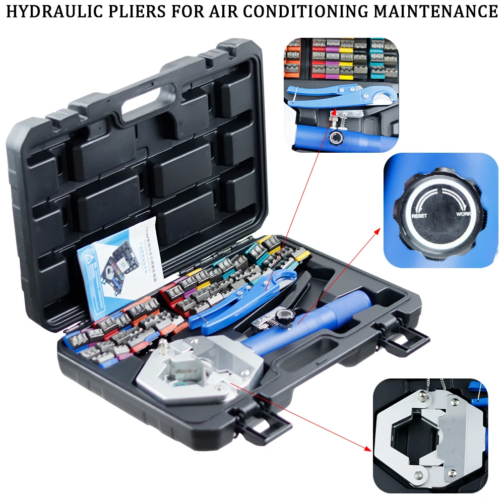 

Car Air-Conditioning Pipe Pressing Machine Manual Hydraulic Hose Repairing Air-Conditioning Pipe Crimping Tool