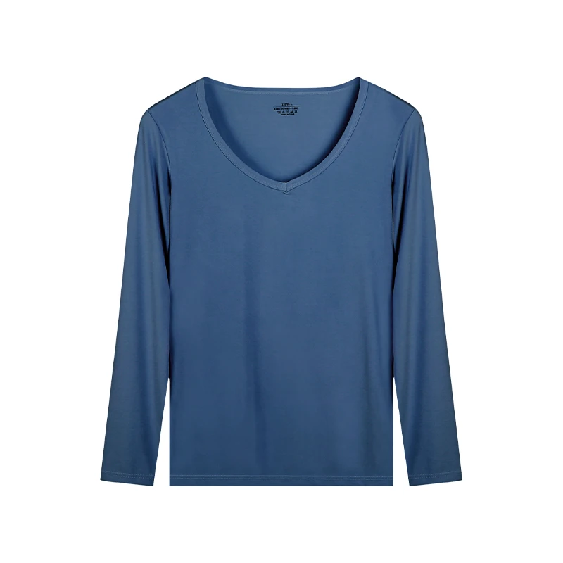Men's fashionable and comfortable close fitting base shirt, simple and slim fit warm top for daily wear