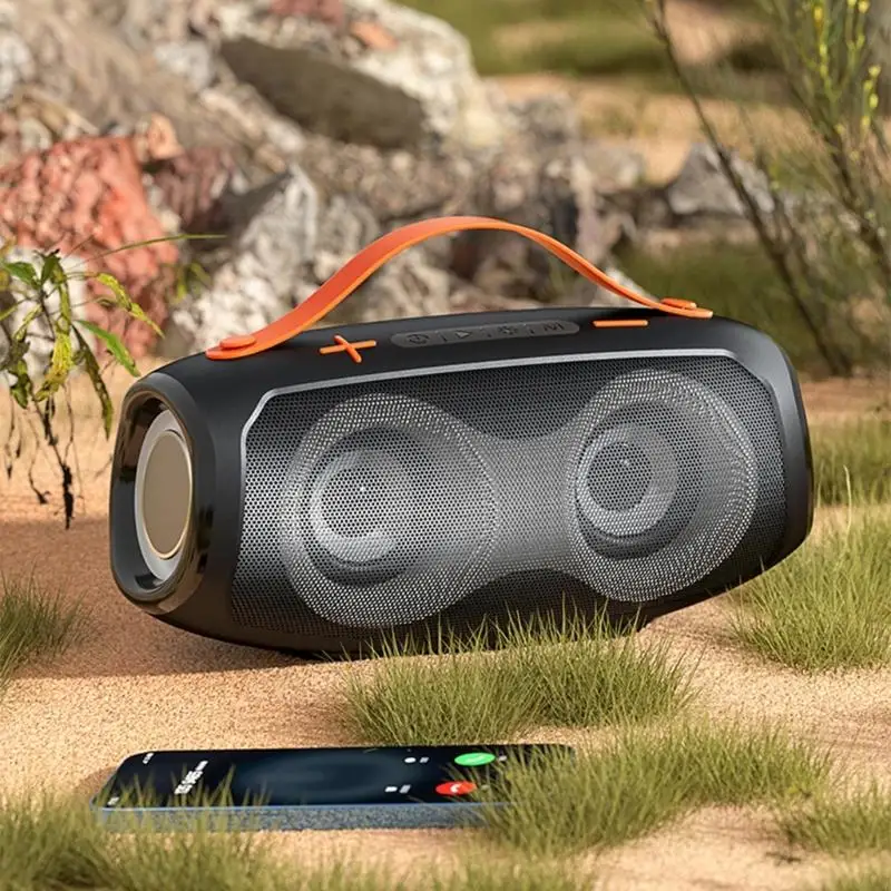 Блютеут-совместимый 5.3 динамик с мультимодом соединением и светодиодными эффектами Q84A