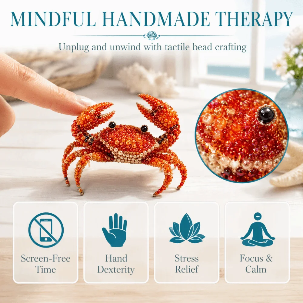 3D Design Bead Craft Kit Colorful Beads Animal Shape DIY Beadwork Kit Handmade Material Crystal Beading Beading Material Package