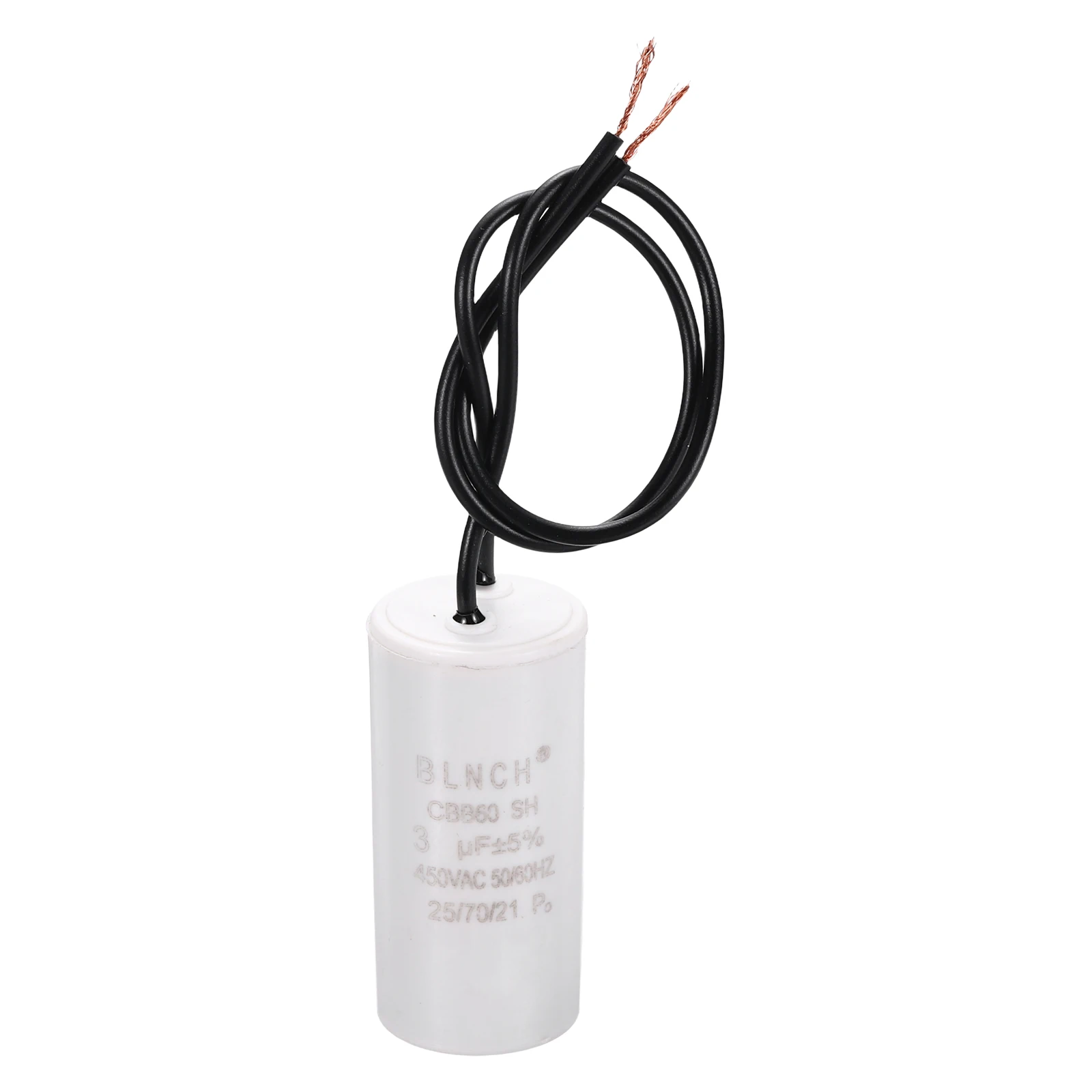 1/2Pcs CBB60 Running Capacitor 3-100uF 450V 2 Wire Electric Air Compressor Motor Run Starting Capacitor for Washing Machine