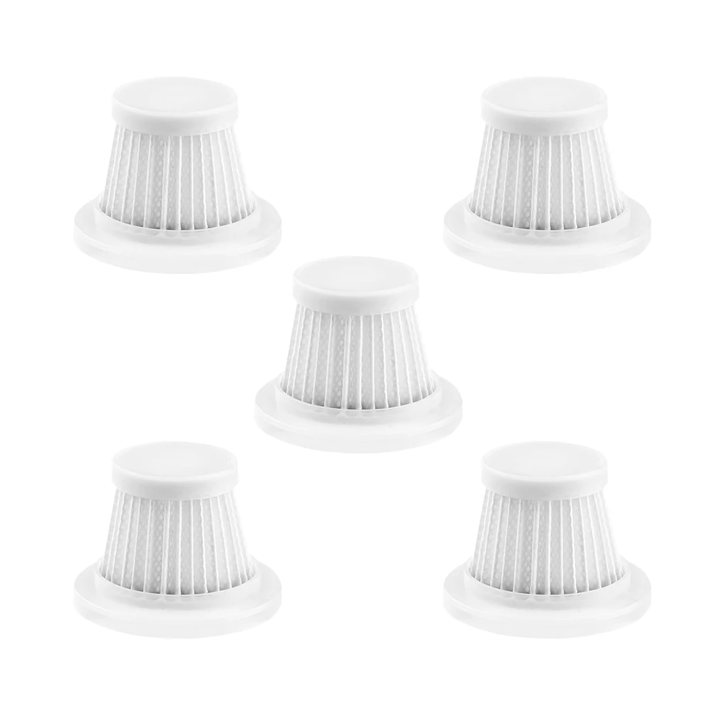 5pcs Reusable HEPA Car Vacuum Filter Car Vacuum Cleaner Filter Easy Installation and Removal Handheld Vacuum Cleaner Accessories