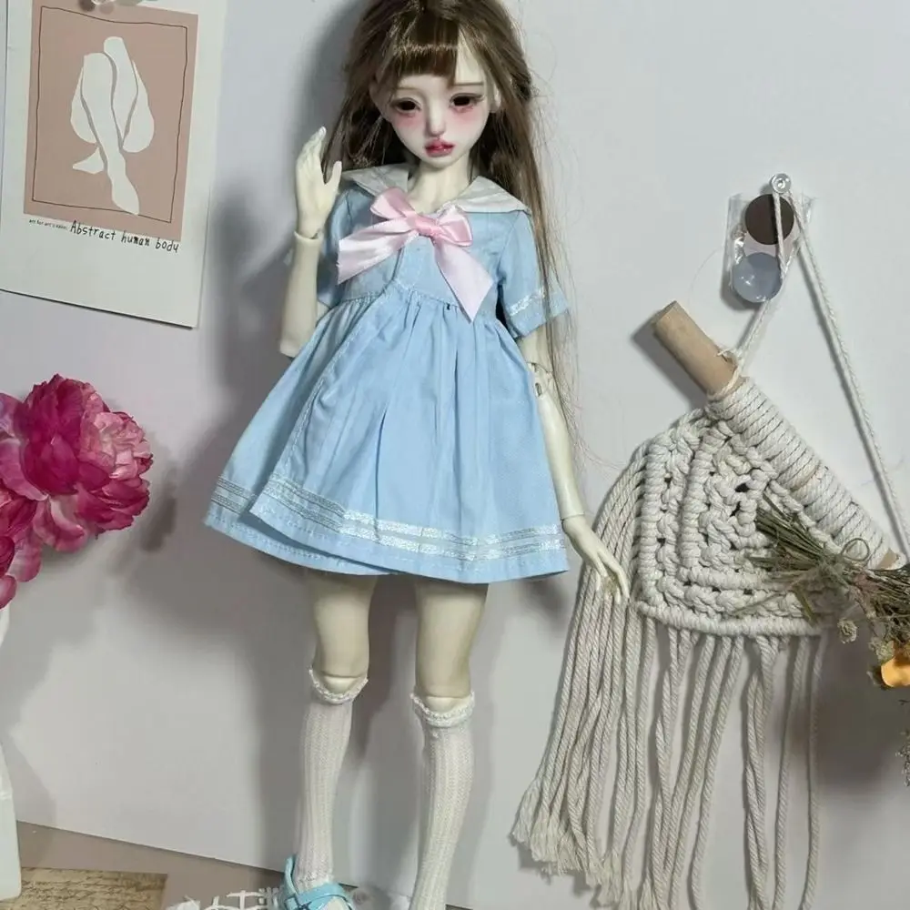 Moda bambola vestito da marinaio vestiti casual vestito universitario per 30/45 cm bambola principessa gonna lunga per 1/4 1/6 bambola BJD accessori fai da te