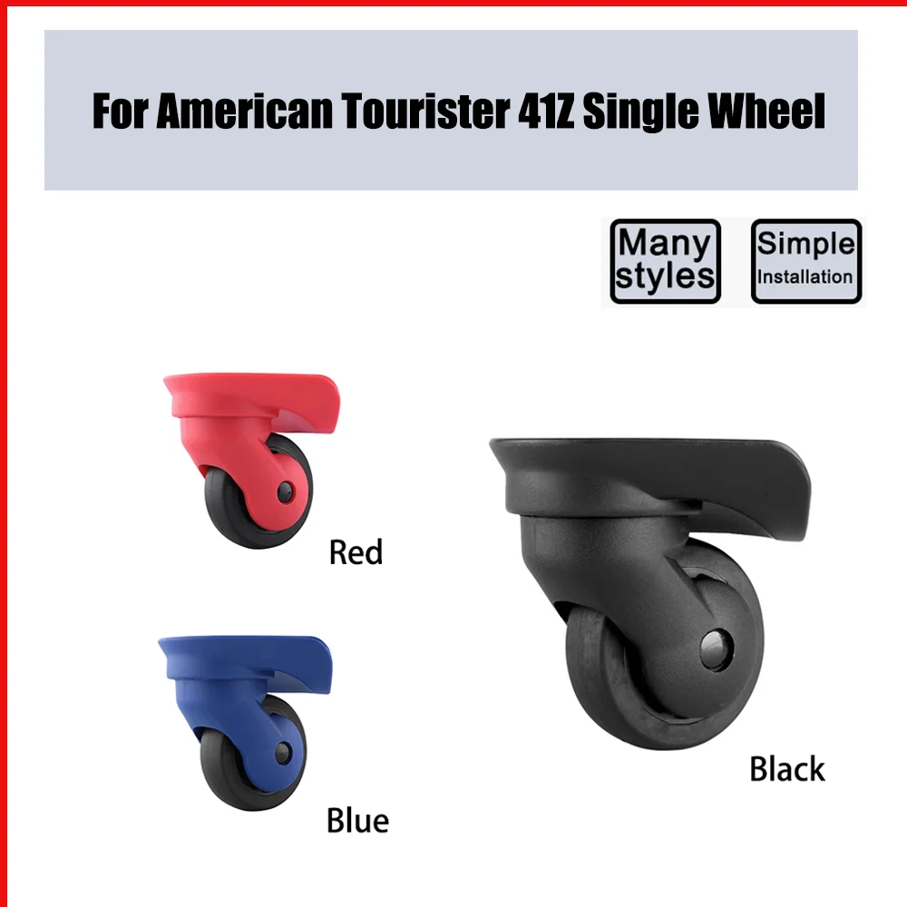 For American Tourister 41Z Trolley Case Single Wheel Pulley Sliding Casters Universal Luggage Wheel Silent Smooth Wear-resistant