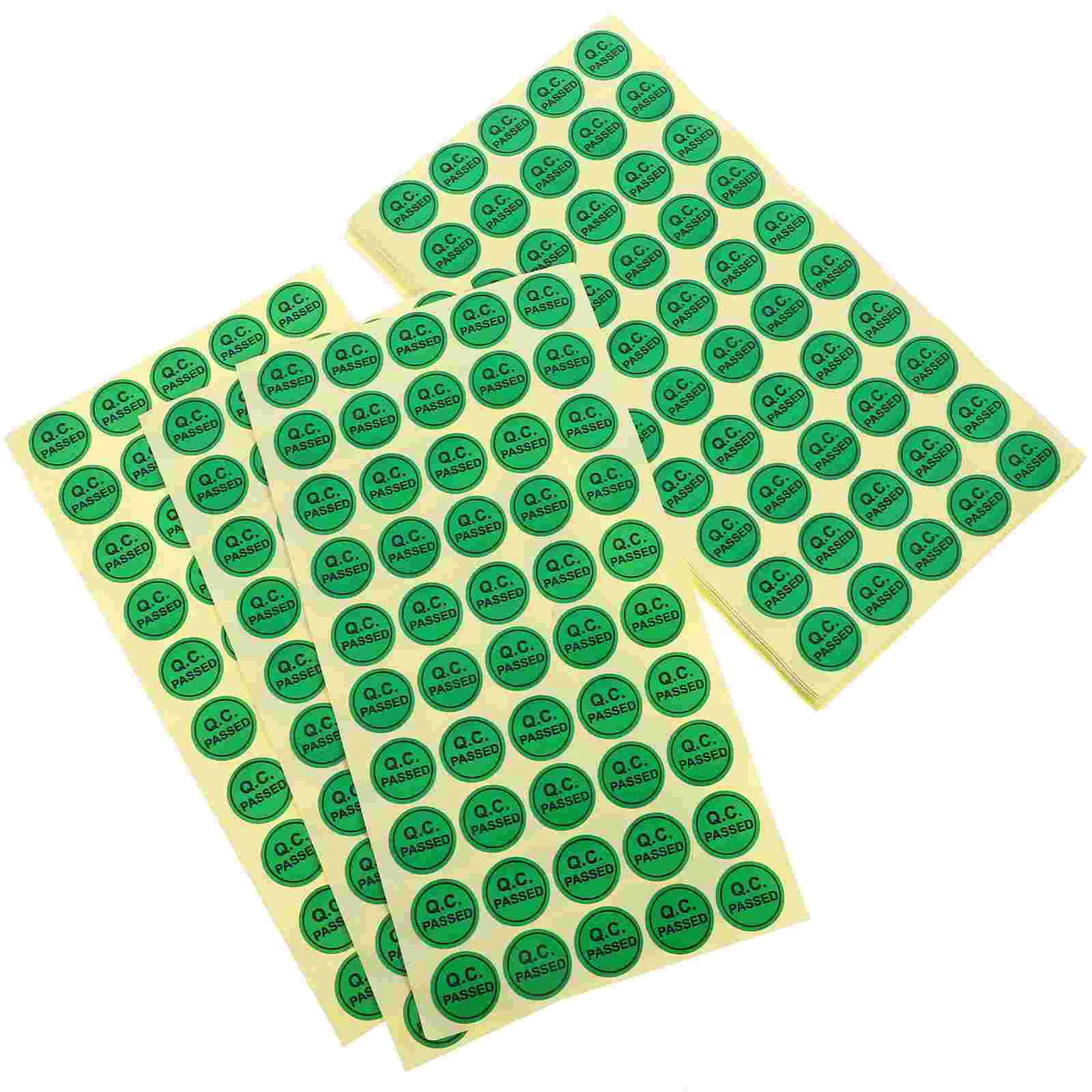 Adhesive Testing Tag, Warehouse Quality Stickers, Inspection Pass, Qc Passou Tags Labels, 1000 pcs