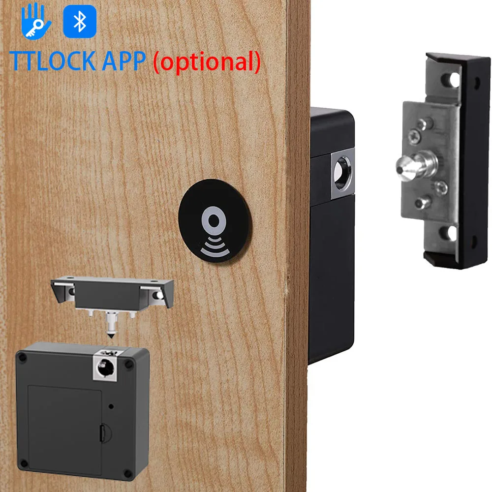 GS311 serrure d'armoire cachée RFID armoire serrures électroniques invisibles déverrouiller pour armoire tiroir en bois placard boîte à outils APP (en option