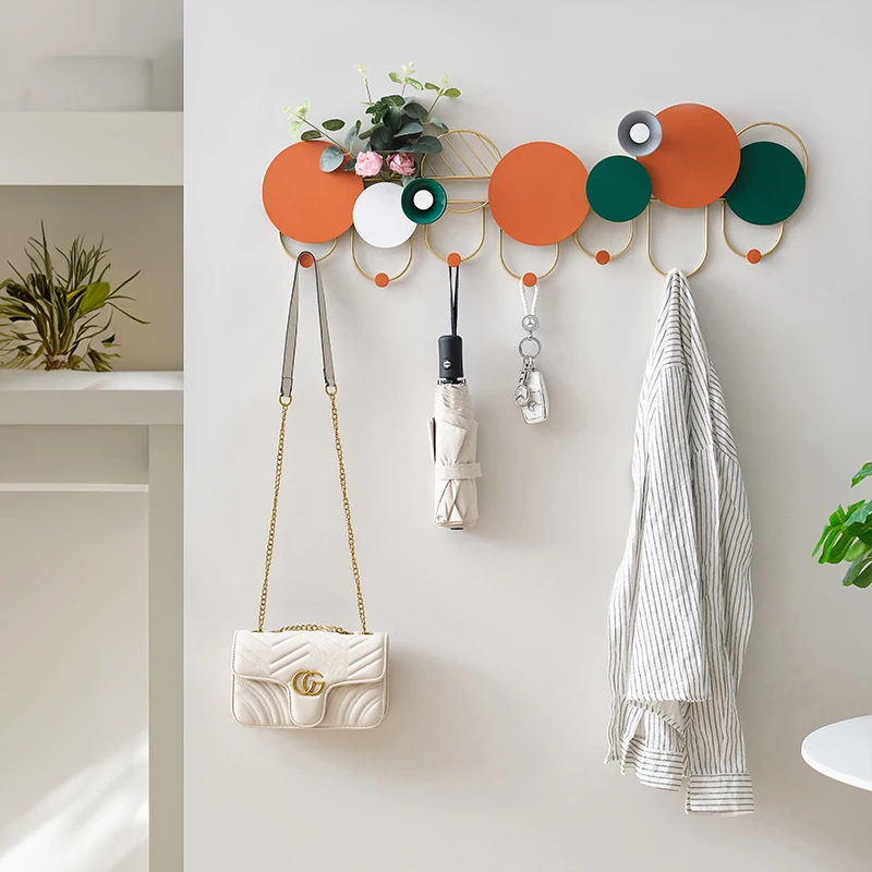&Space Saving Indoor Coat Racks Minimalist Open Modern Plastic Hallway Hotel Wall Porte Manteau