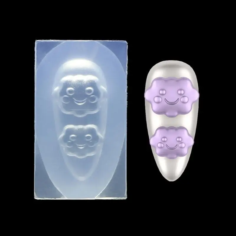 J78F 3D Art Silicone Mold Flower Animal Cloud Antler Pattern Decoration Carving Template Resin Casting Molds