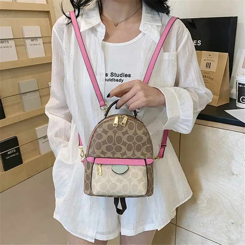 Women's shoulder bag diagonal shoulder bag leather girl student backpack messenger bag girl luxury backpack