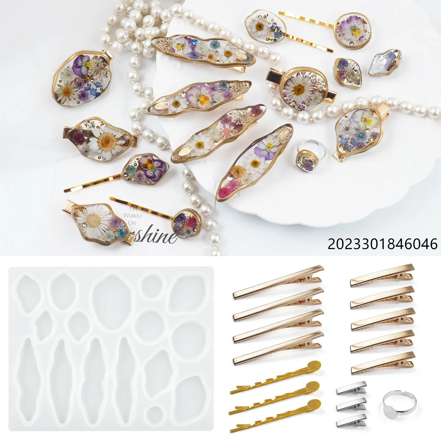 

Diy кристаллическая капляющая гель-форма из смолы, зеркальная заколка для лица, нерегулярная коллекция, аксессуары для волос, силиконовая форма для изготовления заколок для волос