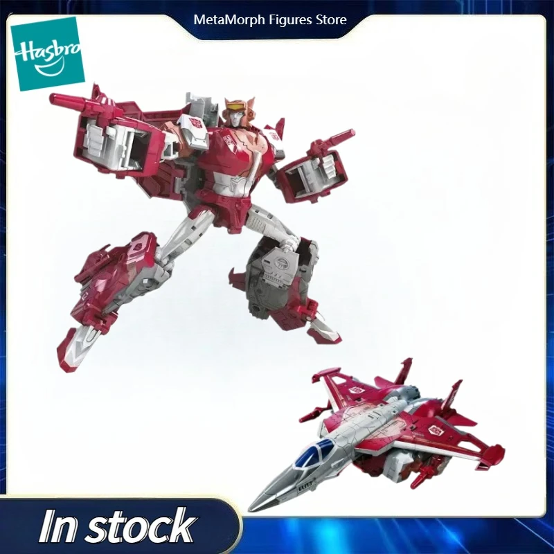لعبة أصلية من هاسبرو ترانسفورمرز باور أوف ذا برايمز E1139 ELITA-1 فئة فوياجر، شخصية أنمي للعب والجمع والهدايا