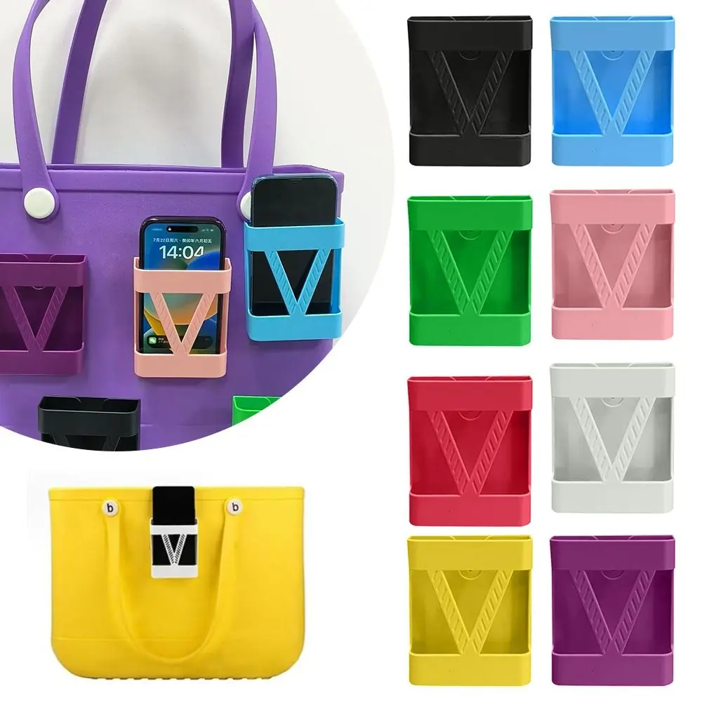 New ABS Phone Insert Case Multicolor V Shape Phone Holder Glasses Storage Organizer for Bogg Bag for Bogg Bag Accessories