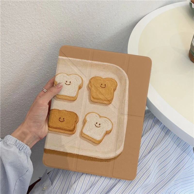 

Smart Stand Case Cover for Ipad Air 3 Generation 2019 Pro 11 2nd 3rd 4th IPad 10th Generation Case 2022 Air 5th 4th Brown Bread