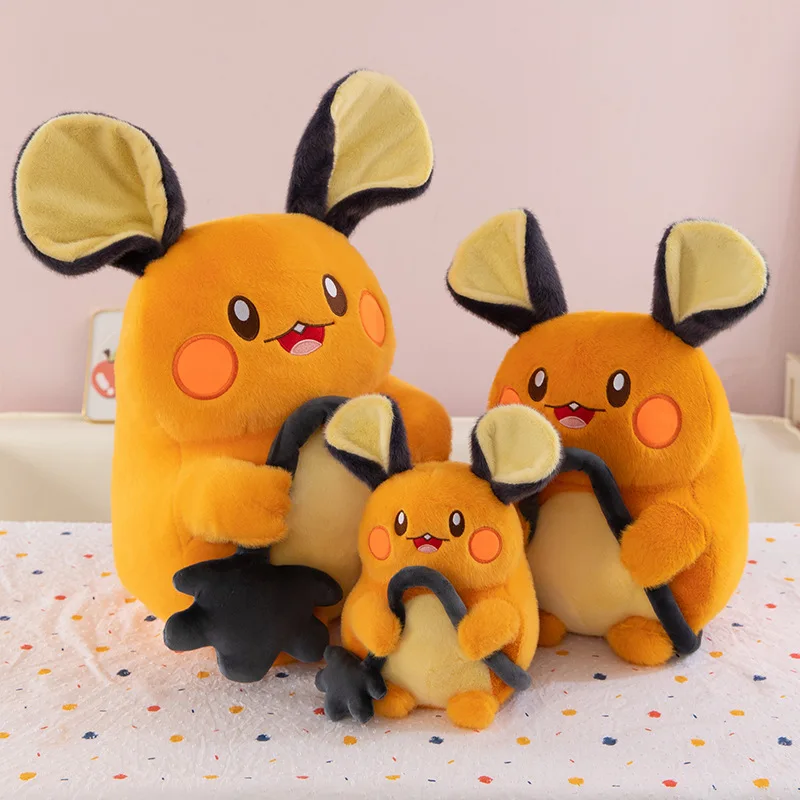 23/70cm Dedenne Pokemon juguetes de peluche muñeca de Anime rata de dibujos animados grande Pokémon Plushie Kawaii regalo de peluche para niños cumpleaños Navidad
