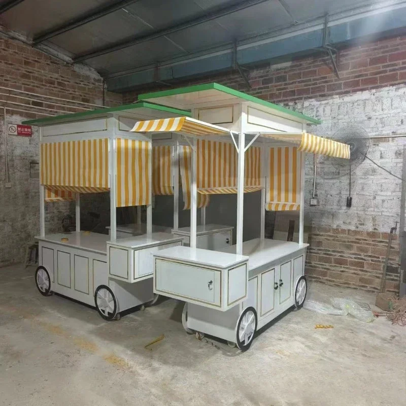 Shopping mall decoration float, Spring Festival and New Year activities display car, snack car, multi-functional dining car