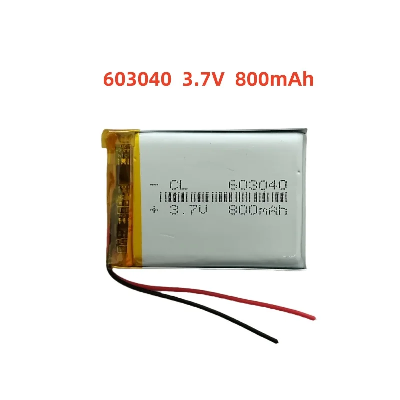 

603040 Battery Li Po 800mAh 3.7V Polymer Li-ion Batteries for Ps4 Game Controller Radio MP3/mp4 Gps Led Light Rechargeable Cell